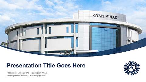 Suresh Gyan Vihar University Course/Courseware Creation PPT Template