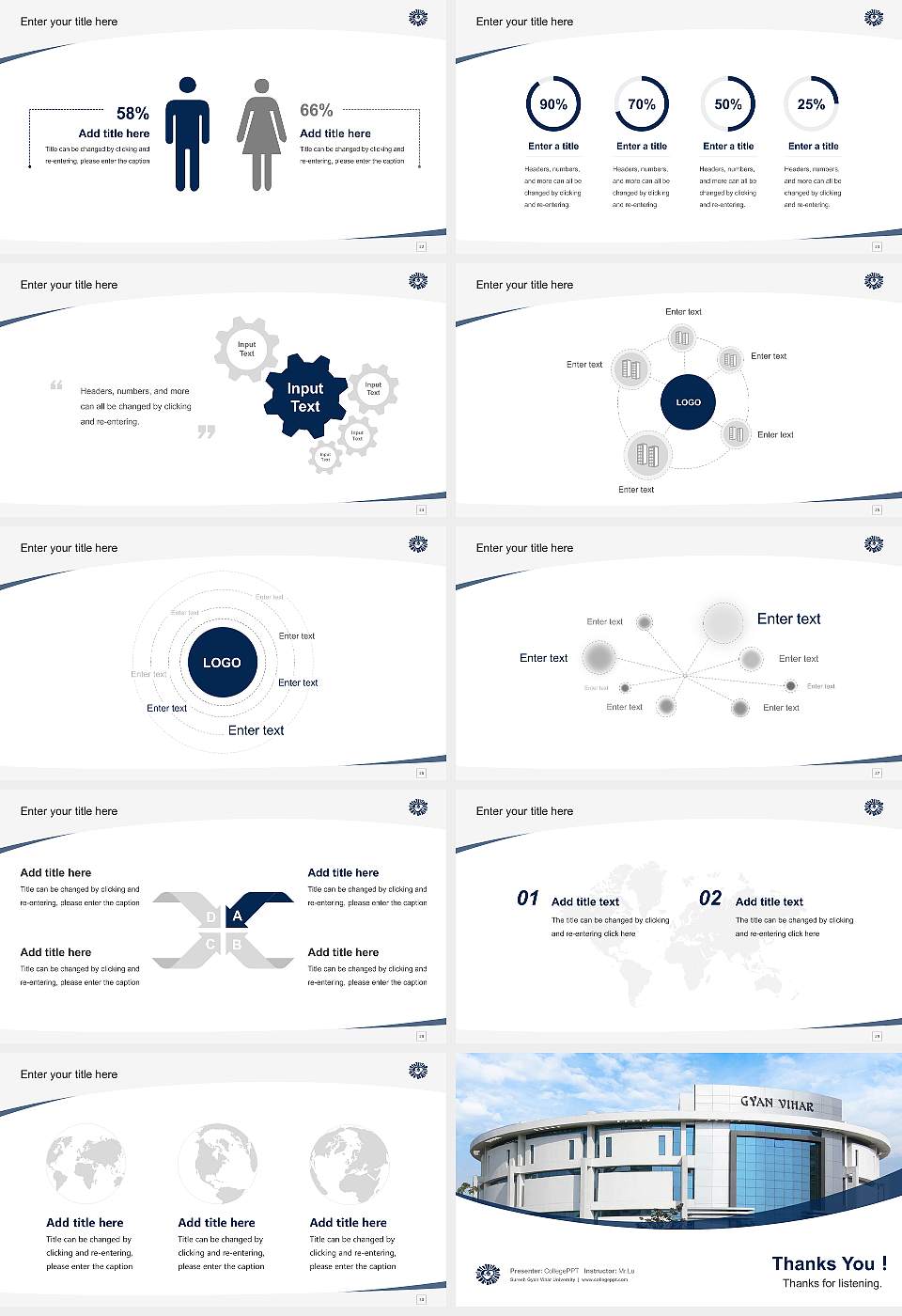 Suresh Gyan Vihar University Course/Courseware Creation PPT Template16:9 ratio PPT effect preview image4