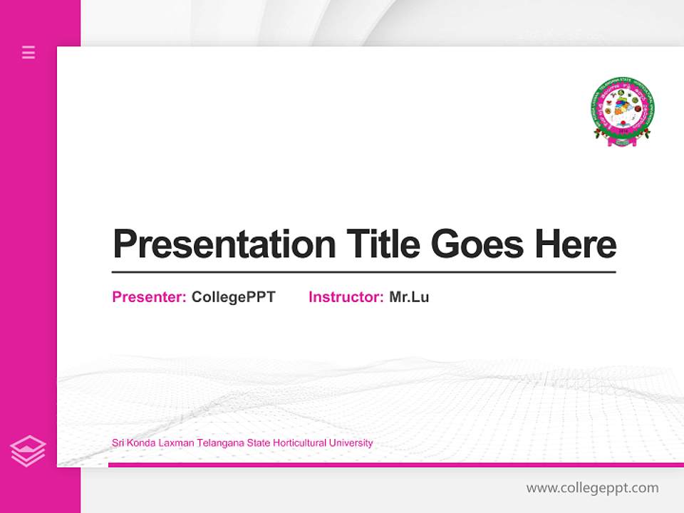 Sri Konda Laxman Telangana State Horticultural University Thesis Proposal/Graduation Defense PPT Template4:3 ratio PPT effect preview image5
