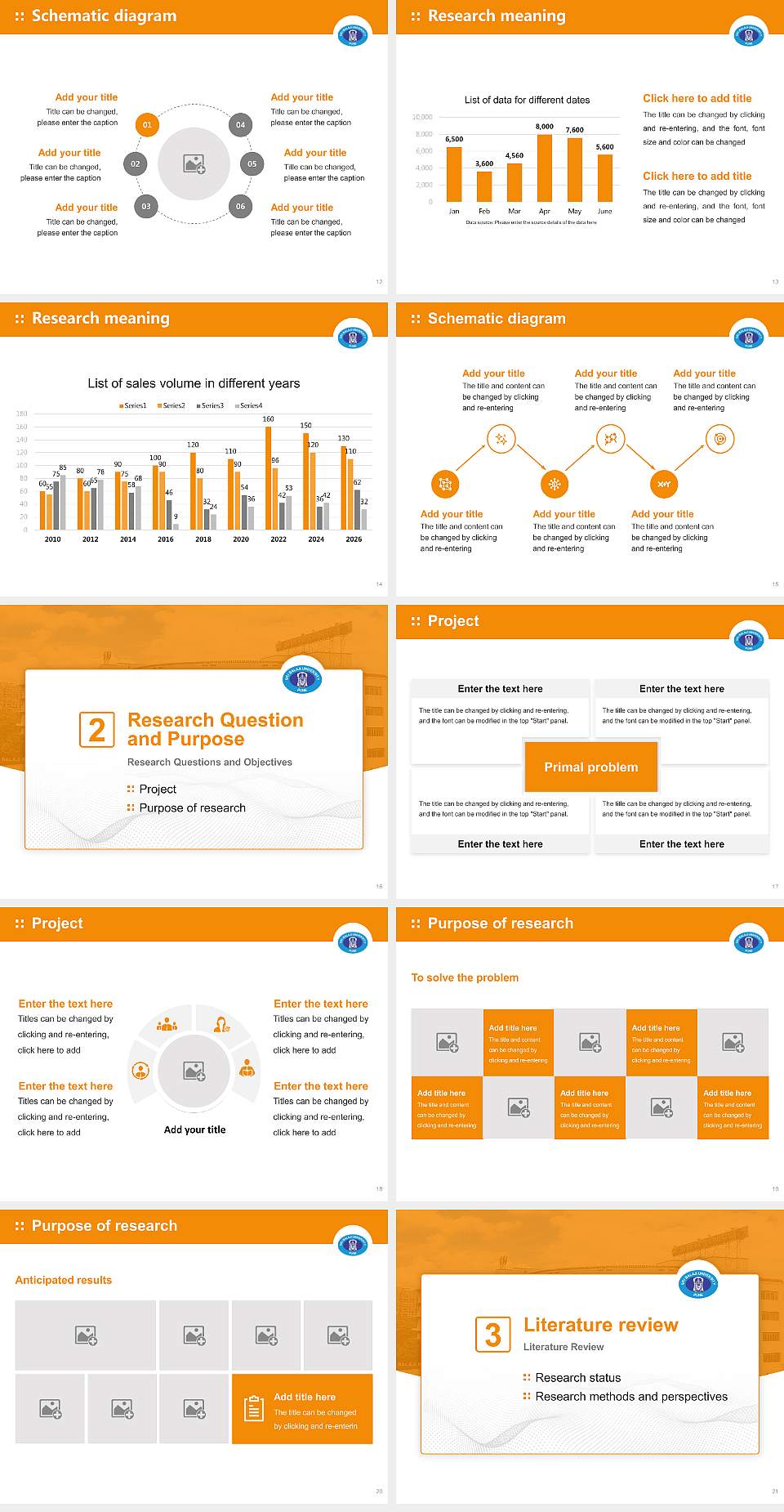 Sri Balaji University Graduation Thesis Defense PPT Template4:3 ratio PPT effect preview image3