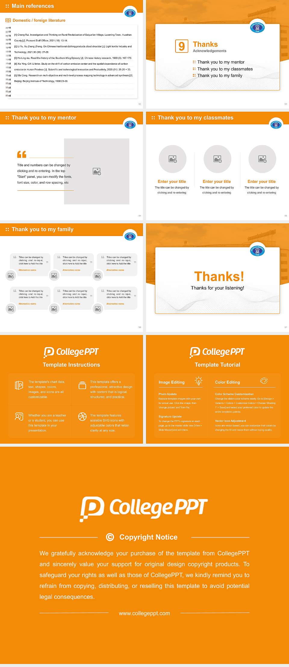 Sri Balaji University Graduation Thesis Defense PPT Template4:3 ratio PPT effect preview image7