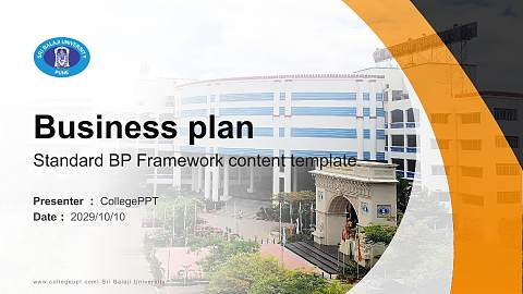 Sri Balaji University Competition/Entrepreneurship Contest PPT Template
