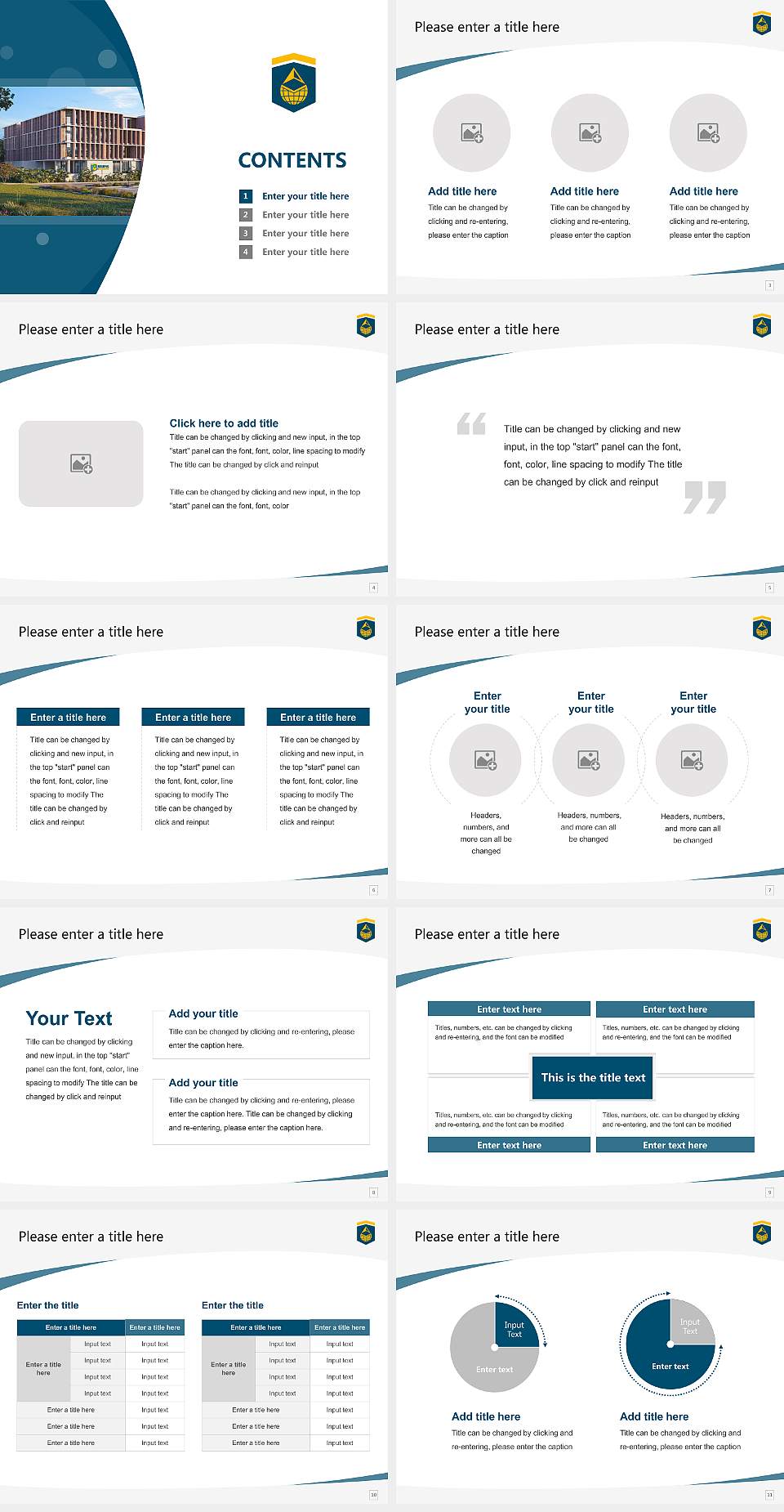 SKIPS University Course/Courseware Creation PPT Template4:3 ratio PPT effect preview image2