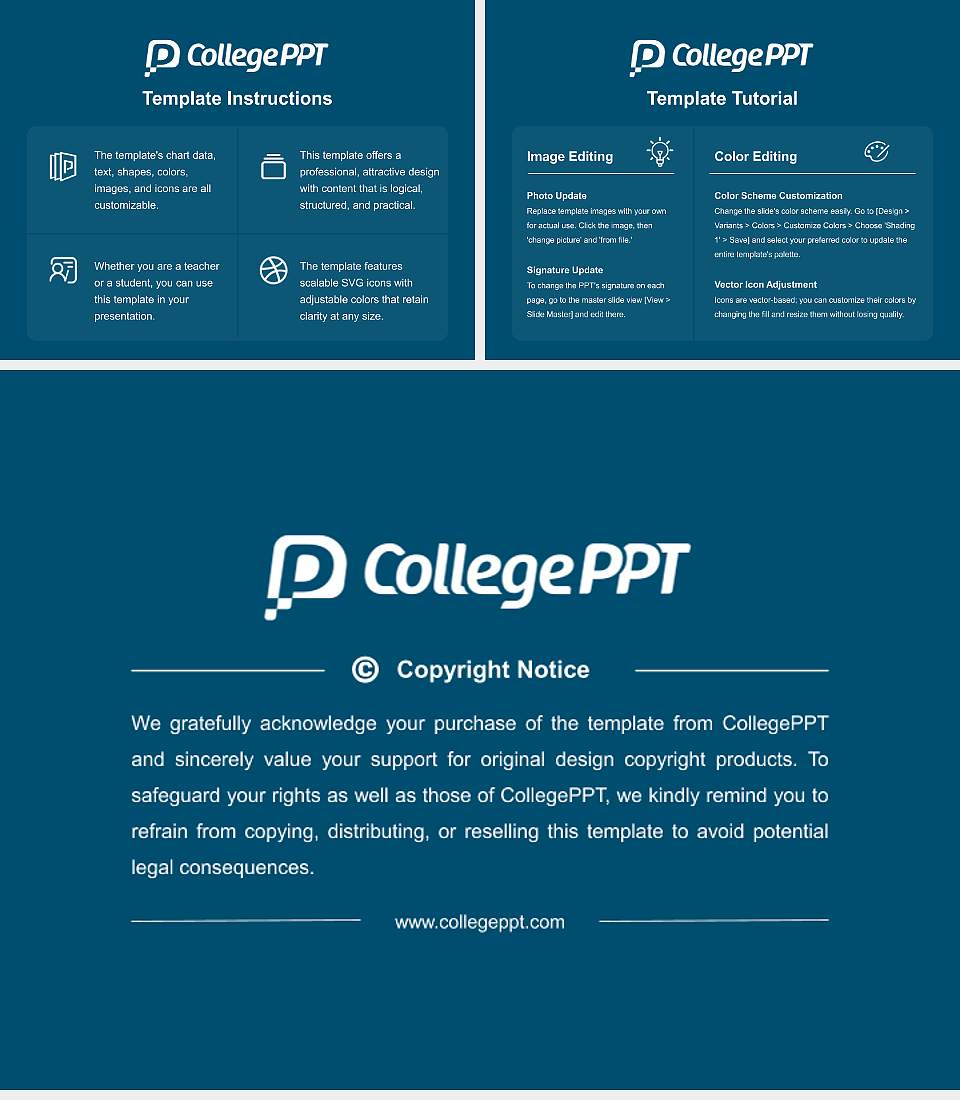 SKIPS University Course/Courseware Creation PPT Template4:3 ratio PPT effect preview image5