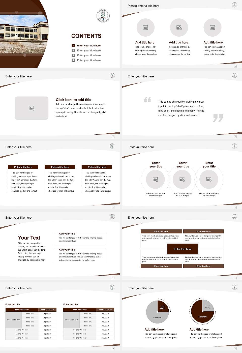 Sindhu Central University Course/Courseware Creation PPT Template16:9 ratio PPT effect preview image2