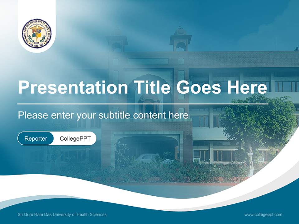 Sri Guru Ram Das University of Health Sciences Lecture Sharing and Networking Event PPT Template4:3 ratio PPT effect preview image4