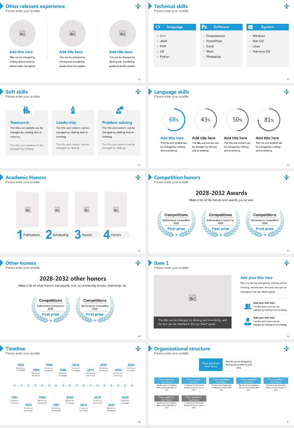 St. Peter’s Institute of Higher Education and Research Resume PPT Template16:9 ratio PPT effect preview image3