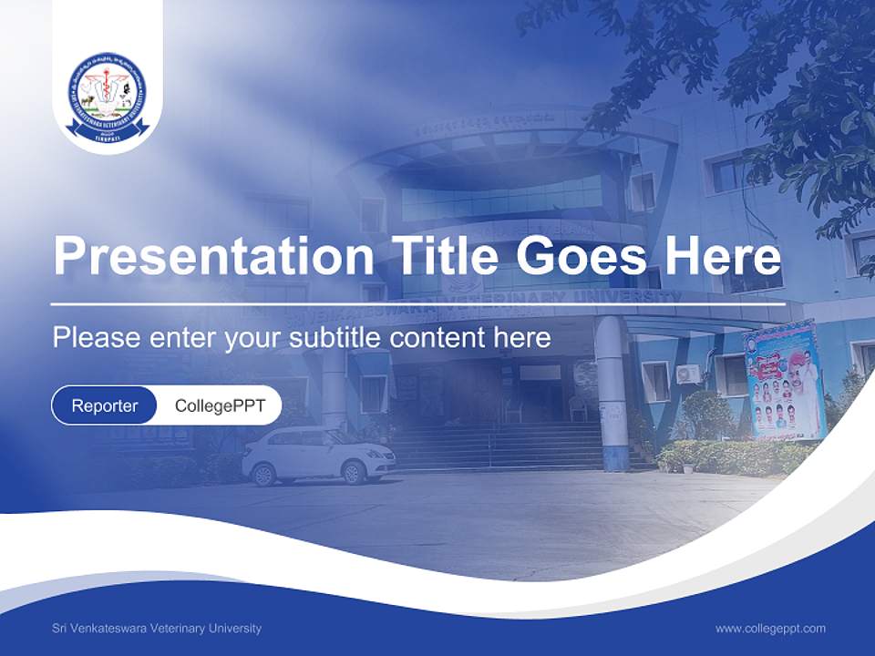 Sri Venkateswara Veterinary University Lecture Sharing and Networking Event PPT Template4:3 ratio PPT effect preview image4