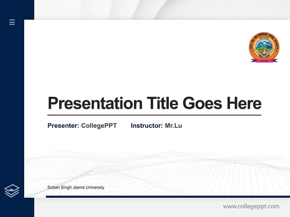 Soban Singh Jeena University Thesis Proposal/Graduation Defense PPT Template4:3 ratio PPT effect preview image5