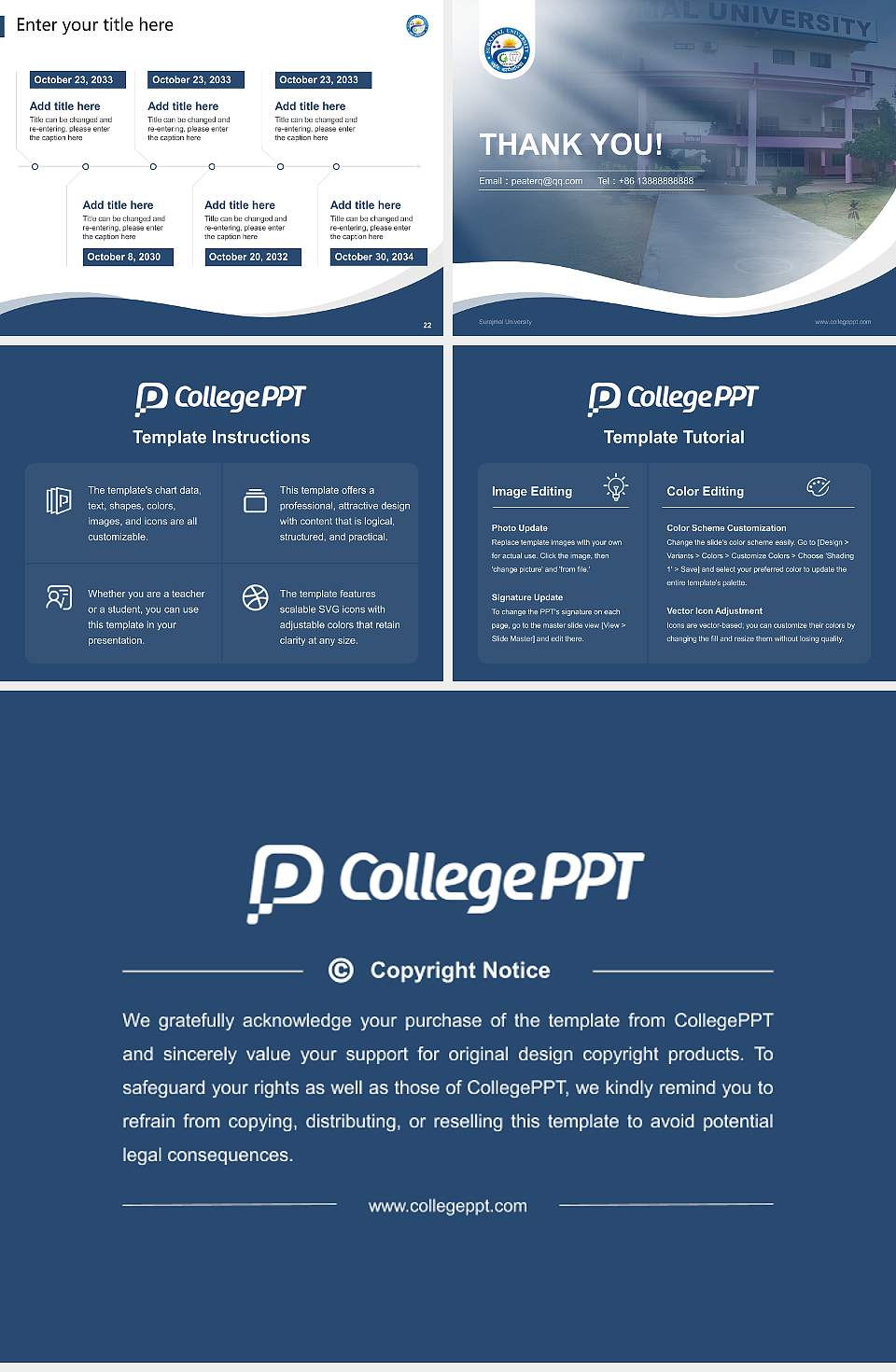 Surajmal University Lecture Sharing and Networking Event PPT Template4:3 ratio PPT effect preview image4