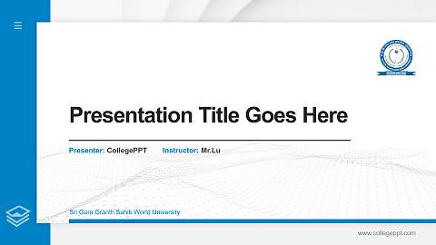 Sri Guru Granth Sahib World University Thesis Proposal/Graduation Defense PPT Template