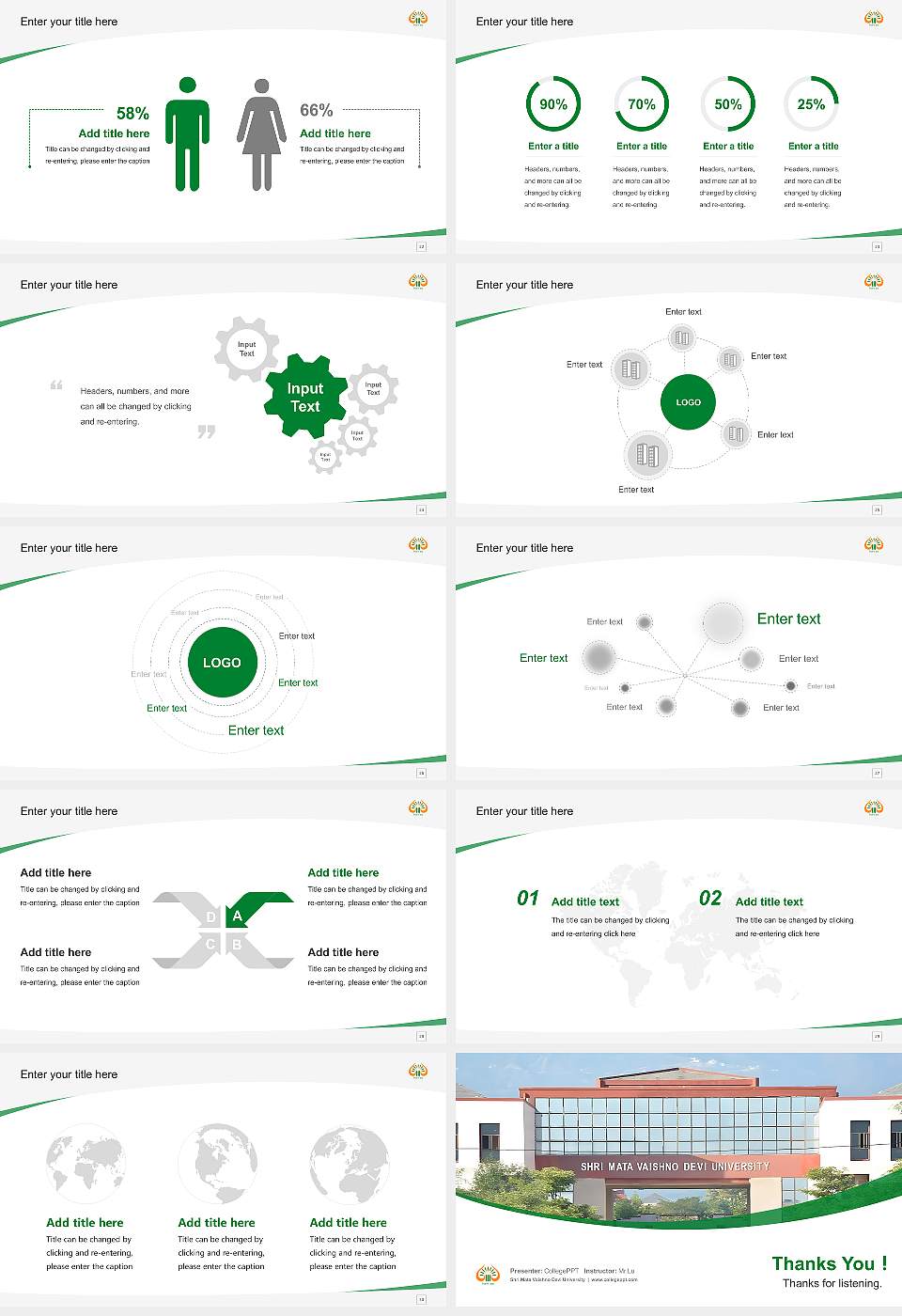 Shri Mata Vaishno Devi University Course/Courseware Creation PPT Template16:9 ratio PPT effect preview image4