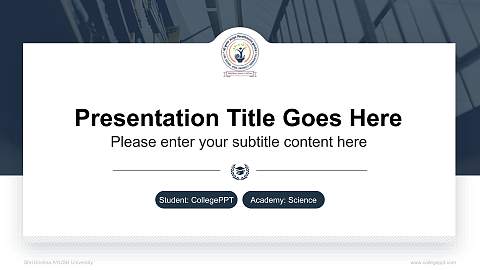 Shri Krishna AYUSH University National Scholarship Defense PPT Template