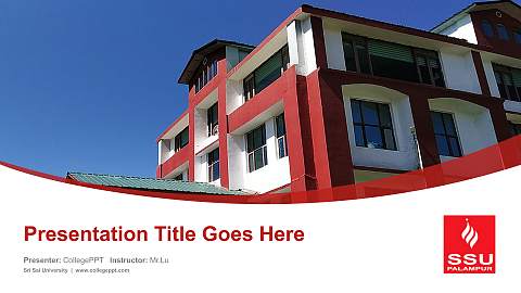 Sri Sai University Course/Courseware Creation PPT Template