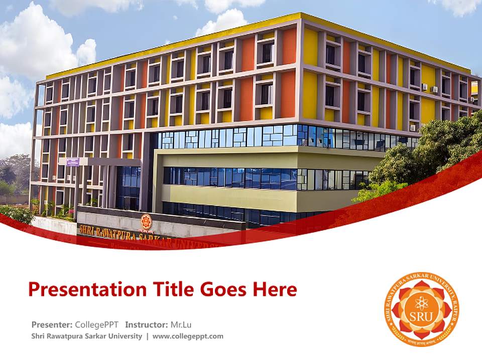 Shri Rawatpura Sarkar University Course/Courseware Creation PPT Template4:3 ratio PPT effect preview image5