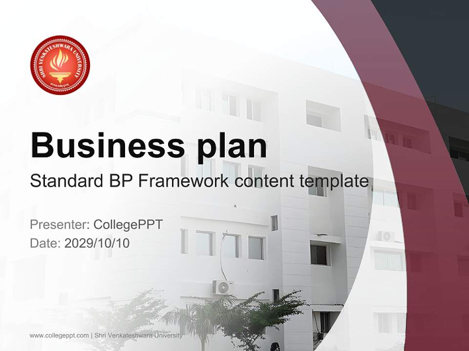 Shri Venkateshwara University Competition/Entrepreneurship Contest PPT Template4:3 ratio PPT effect preview image9