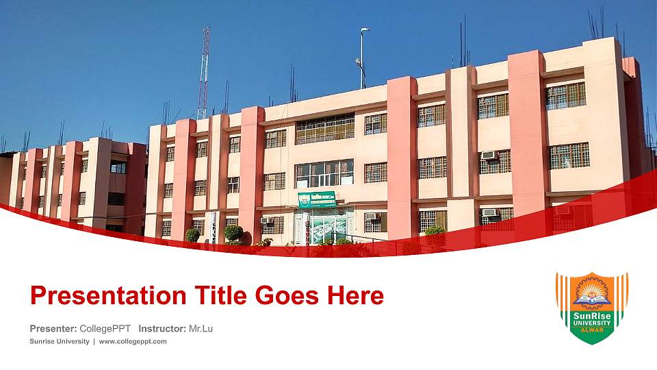 Sunrise University Course/Courseware Creation PPT Template16:9 ratio PPT effect preview image