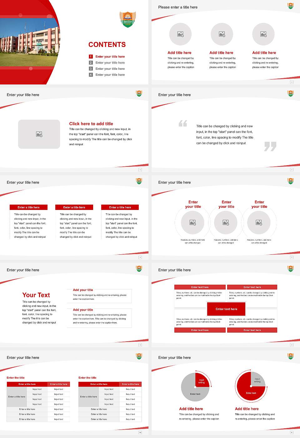 Sunrise University Course/Courseware Creation PPT Template16:9 ratio PPT effect preview image2