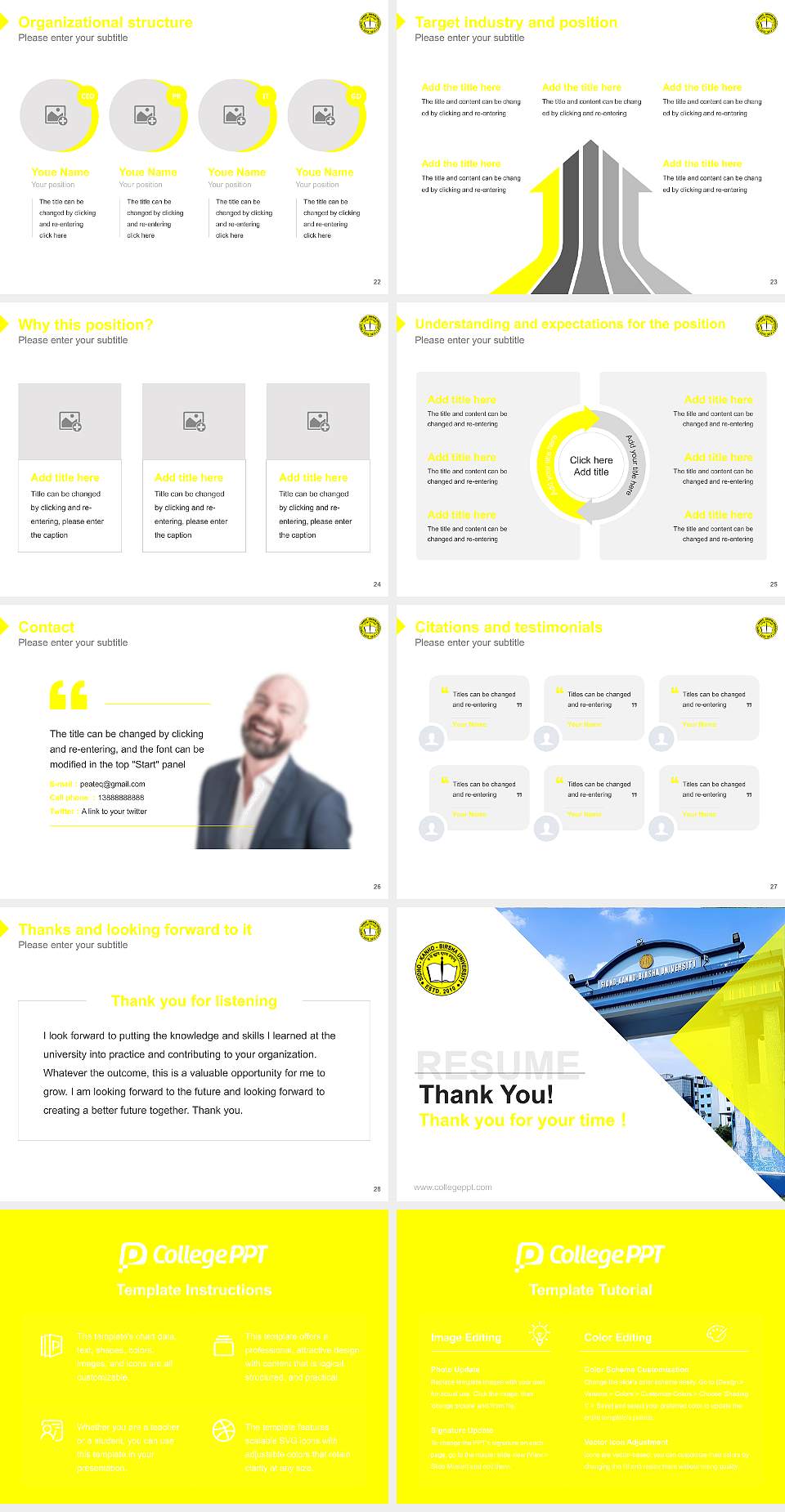 Sidho-Kanho-Birsha University Resume PPT Template4:3 ratio PPT effect preview image4