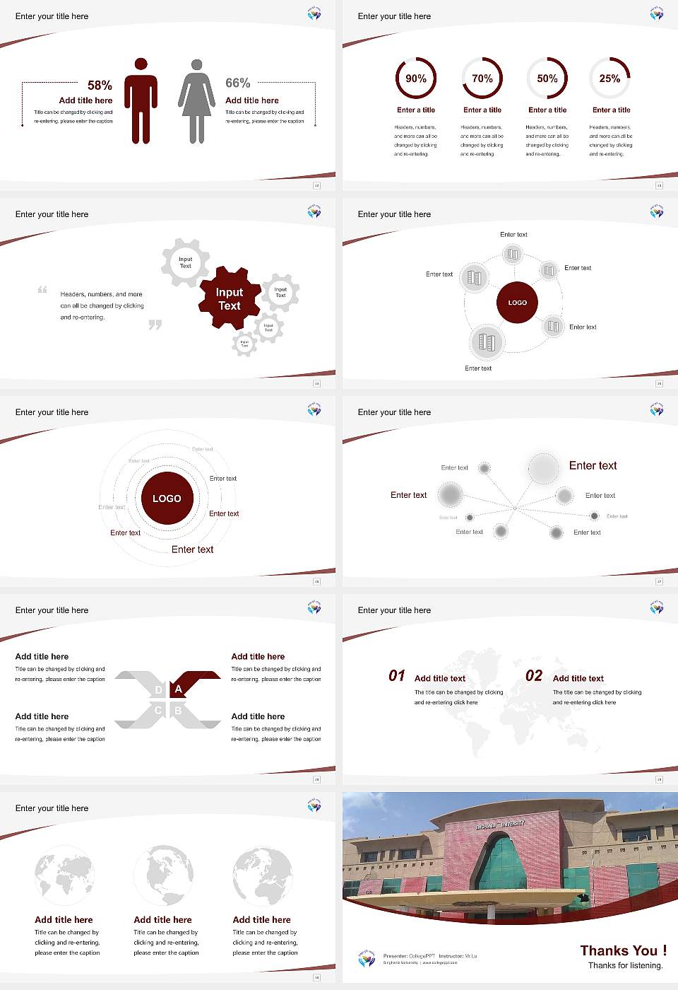Singhania University Course/Courseware Creation PPT Template16:9 ratio PPT effect preview image4