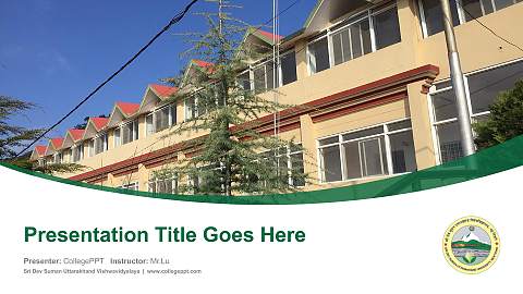 Sri Dev Suman Uttarakhand Vishwavidyalaya Course/Courseware Creation PPT Template