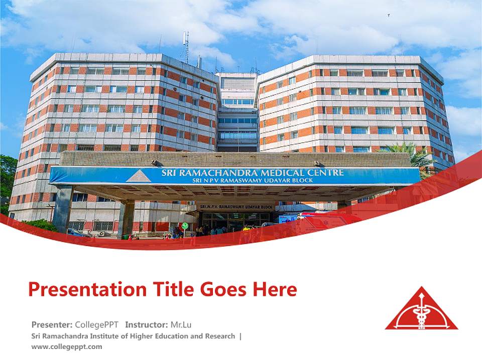 Sri Ramachandra Institute of Higher Education and Research Course/Courseware Creation PPT Template4:3 ratio PPT effect preview image5