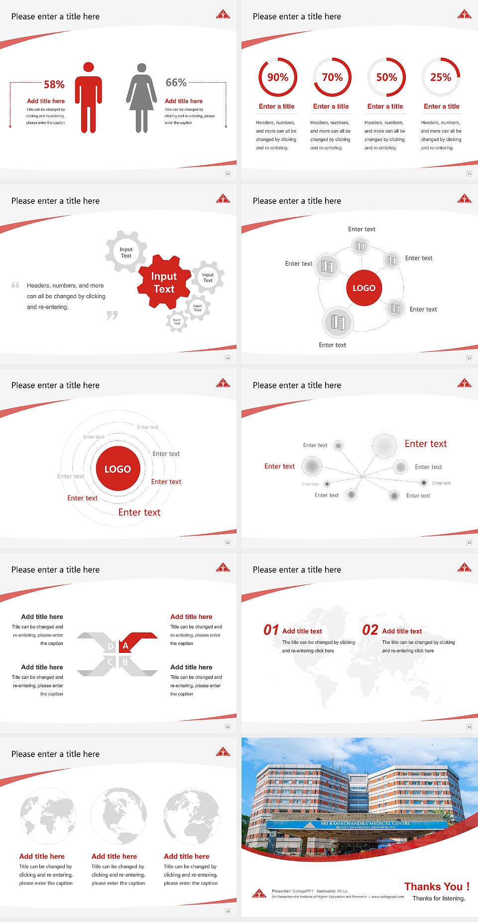 Sri Ramachandra Institute of Higher Education and Research Course/Courseware Creation PPT Template4:3 ratio PPT effect preview image4