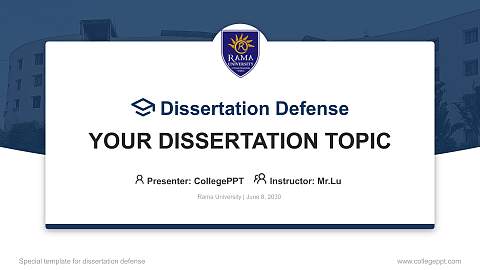 Rama University Graduation Thesis Defense PPT Template