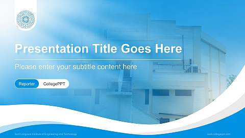 Sant Longowal Institute of Engineering and Technology Lecture Sharing and Networking Event PPT Template