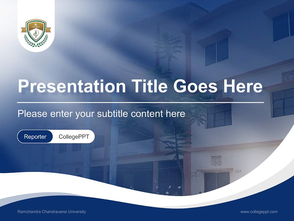 Ramchandra Chandravansi University Lecture Sharing and Networking Event PPT Template4:3 ratio PPT effect preview image4