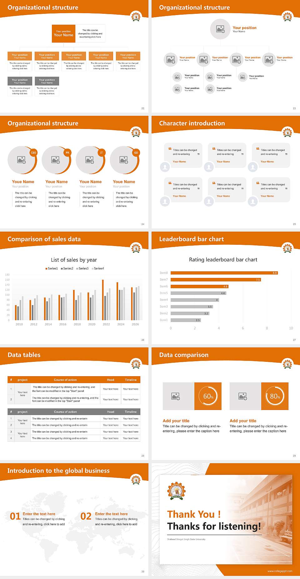 Shaheed Bhagat Singh State University Academic Presentation/Research Findings Report PPT Template4:3 ratio PPT effect preview image4
