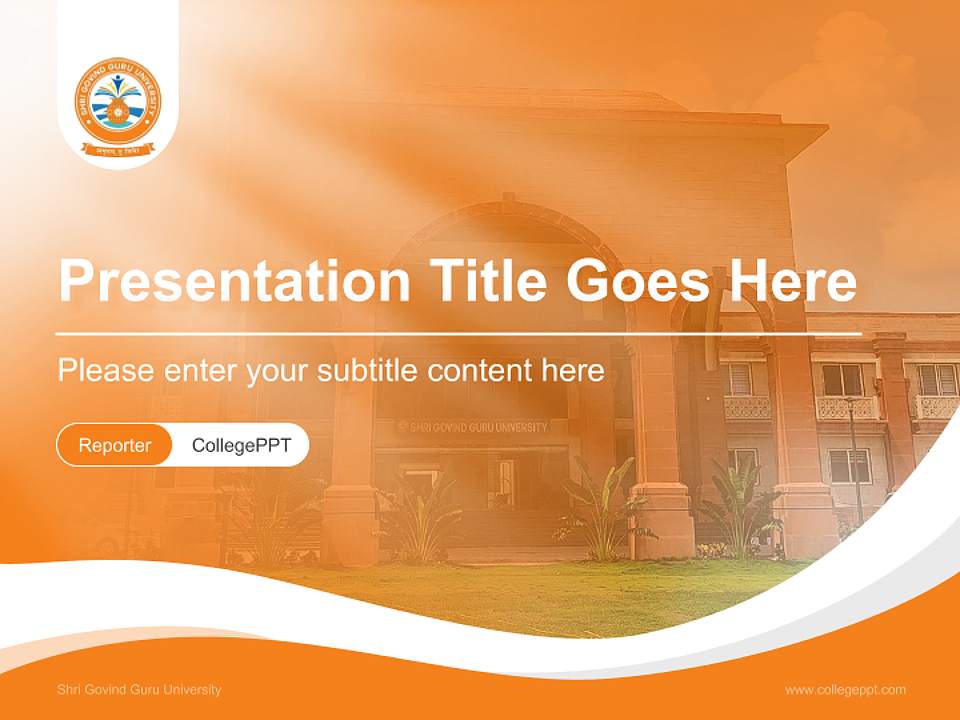 Shri Govind Guru University Lecture Sharing and Networking Event PPT Template4:3 ratio PPT effect preview image4