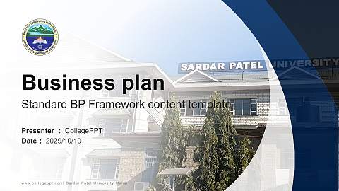 Sardar Patel University Mandi Competition/Entrepreneurship Contest PPT Template