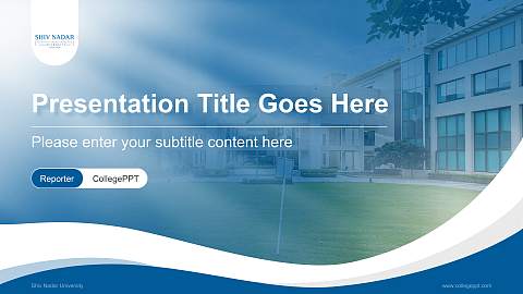 Shiv Nadar University Lecture Sharing and Networking Event PPT Template