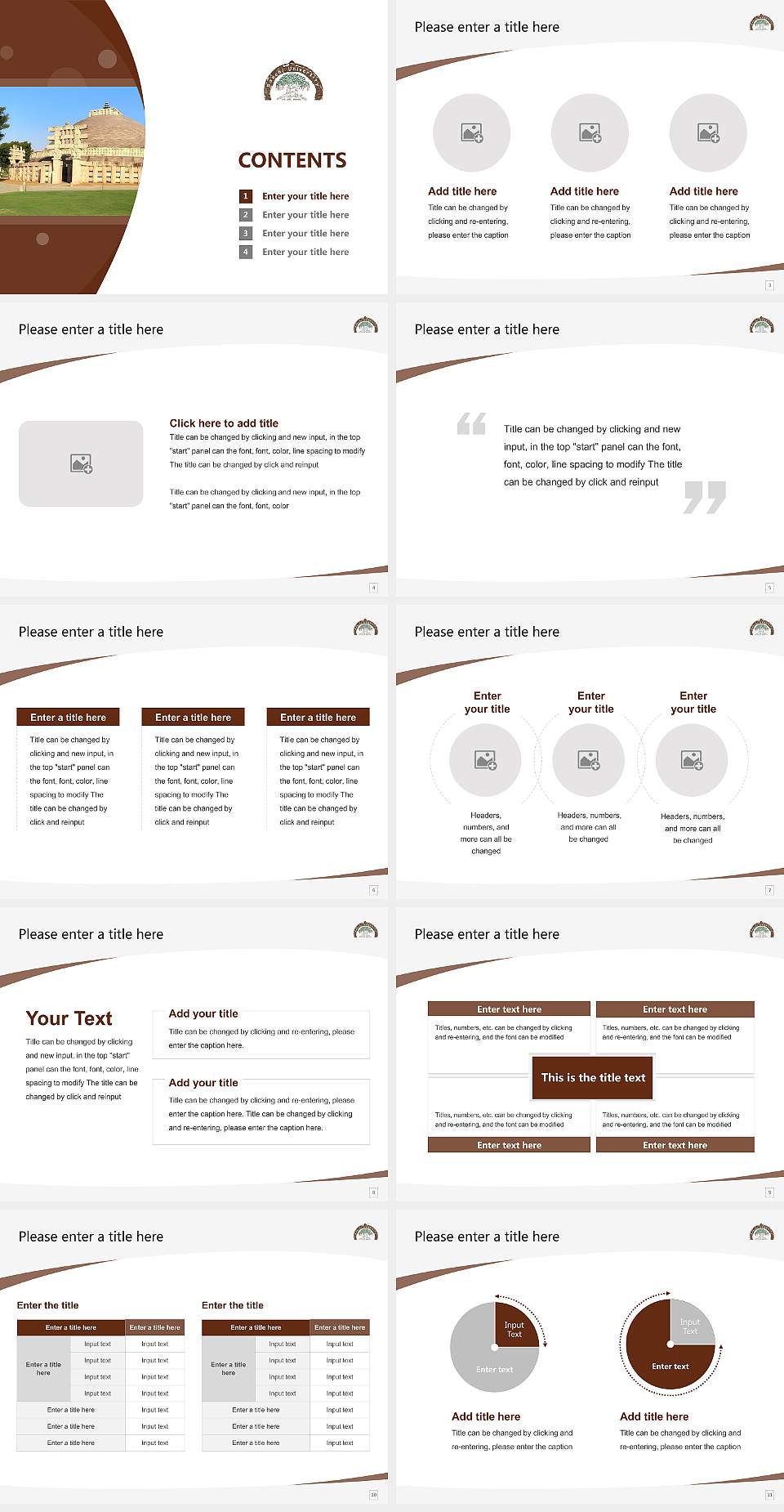 Sanchi University of Buddhist-Indic Studies Course/Courseware Creation PPT Template4:3 ratio PPT effect preview image2