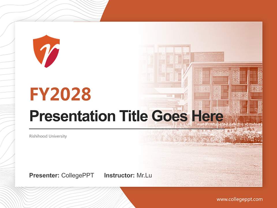 Rishihood University Academic Presentation/Research Findings Report PPT Template4:3 ratio PPT effect preview image5