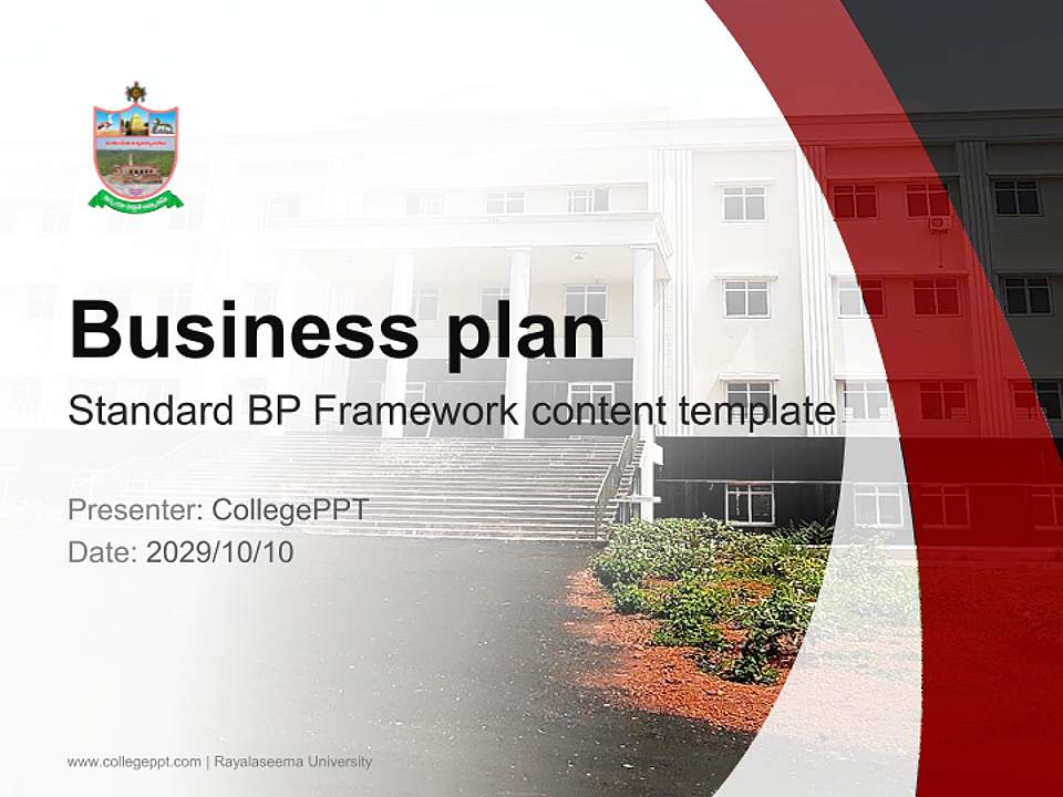 Rayalaseema University Competition/Entrepreneurship Contest PPT Template4:3 ratio PPT effect preview image9