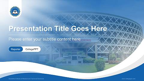 Saveetha Institute of Medical and Technical Sciences Lecture Sharing and Networking Event PPT Template