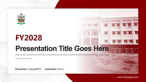 Rayalaseema University Academic Presentation/Research Findings Report PPT Template