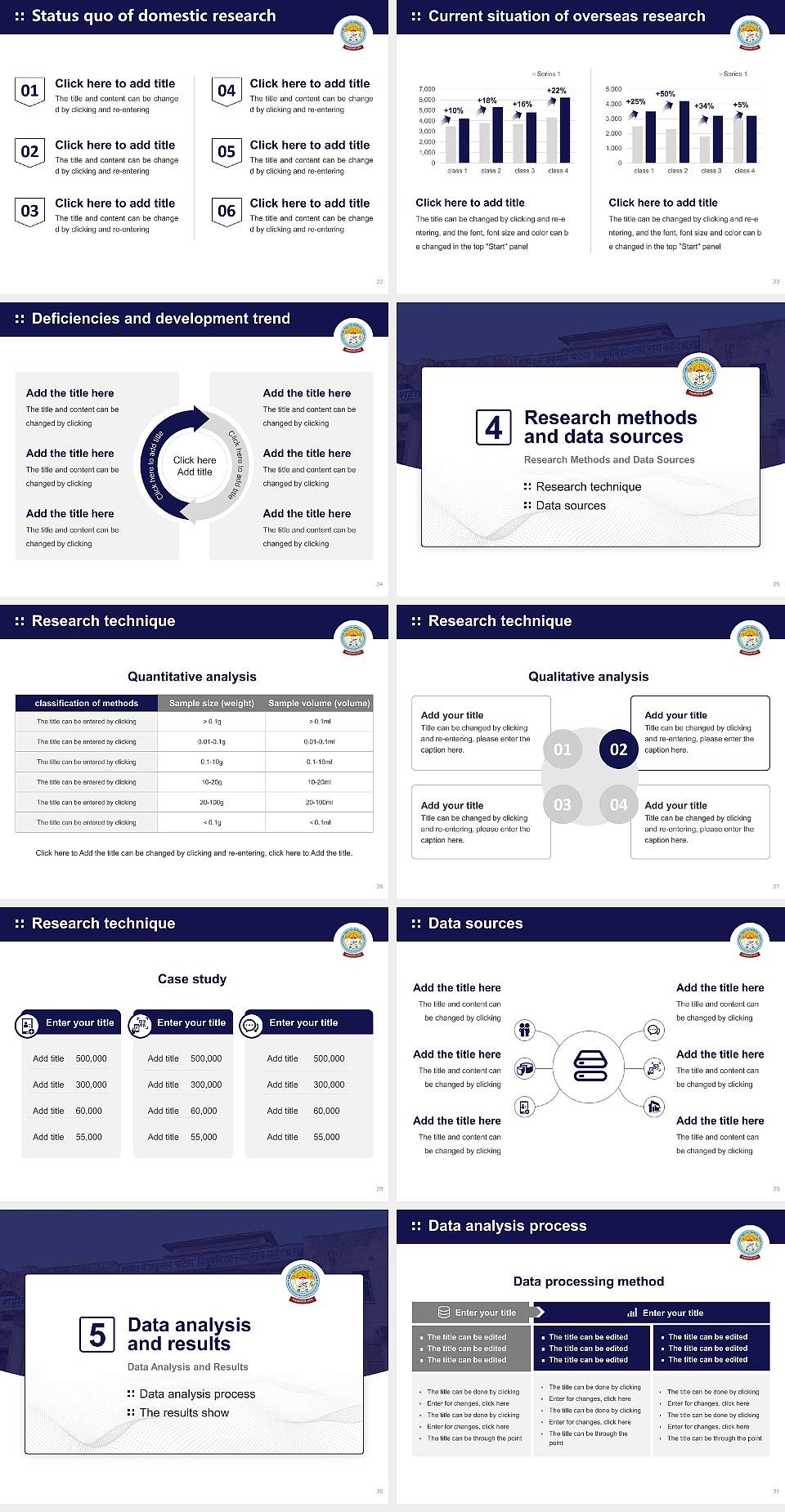 Shaheed Nandkumar Patel Vishwavidyalaya Graduation Thesis Defense PPT Template4:3 ratio PPT effect preview image4