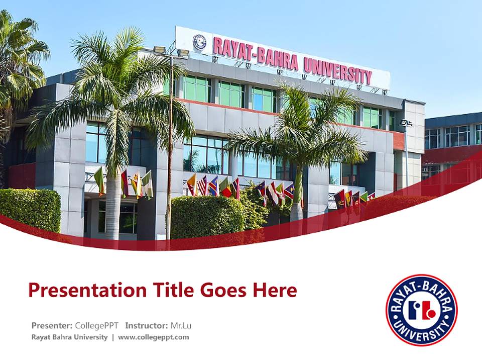 Rayat Bahra University Course/Courseware Creation PPT Template4:3 ratio PPT effect preview image5