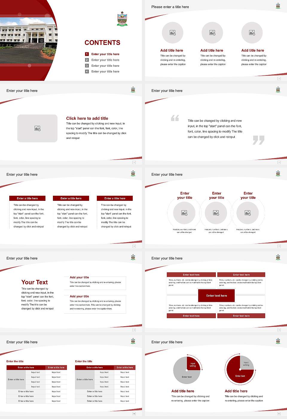 Rayalaseema University Course/Courseware Creation PPT Template16:9 ratio PPT effect preview image2