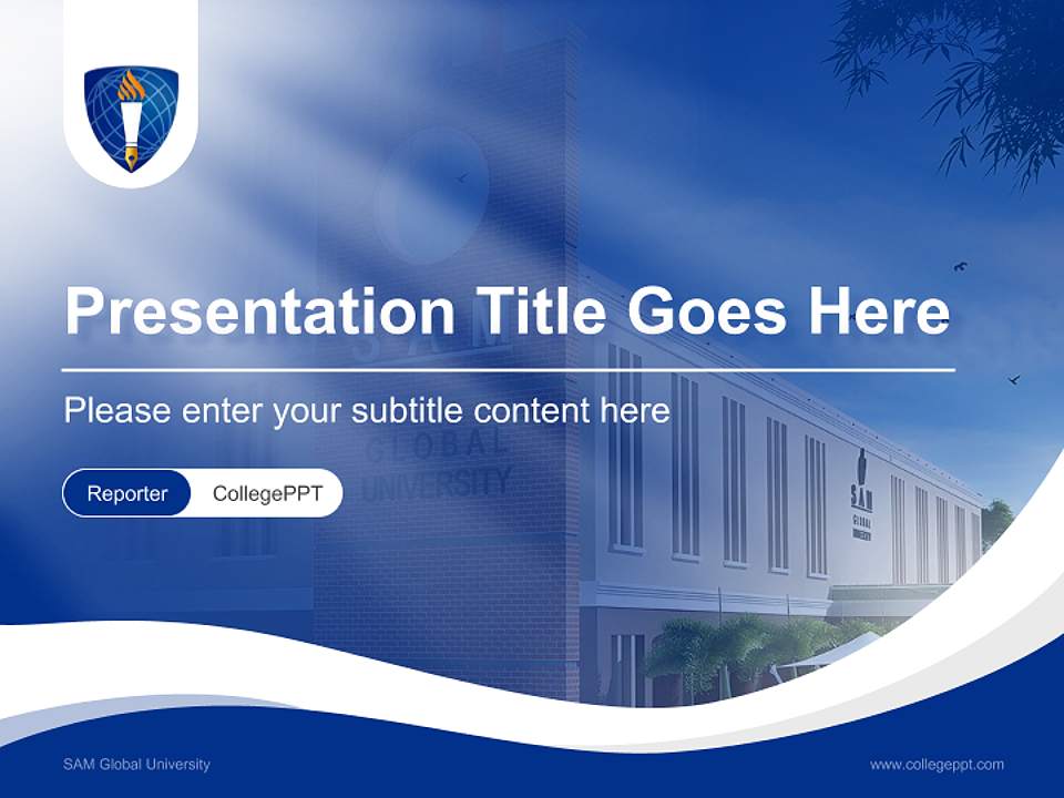 SAM Global University Lecture Sharing and Networking Event PPT Template4:3 ratio PPT effect preview image4
