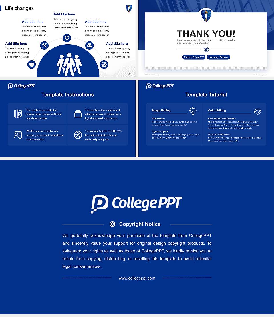 SAM Global University National Scholarship Defense PPT Template16:9 ratio PPT effect preview image4