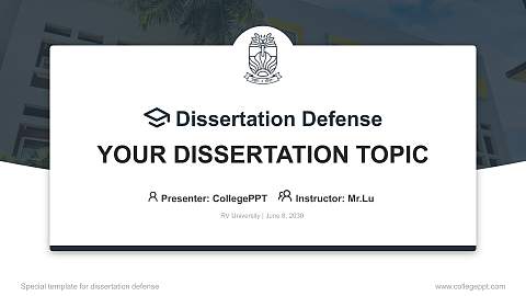 RV University Graduation Thesis Defense PPT Template