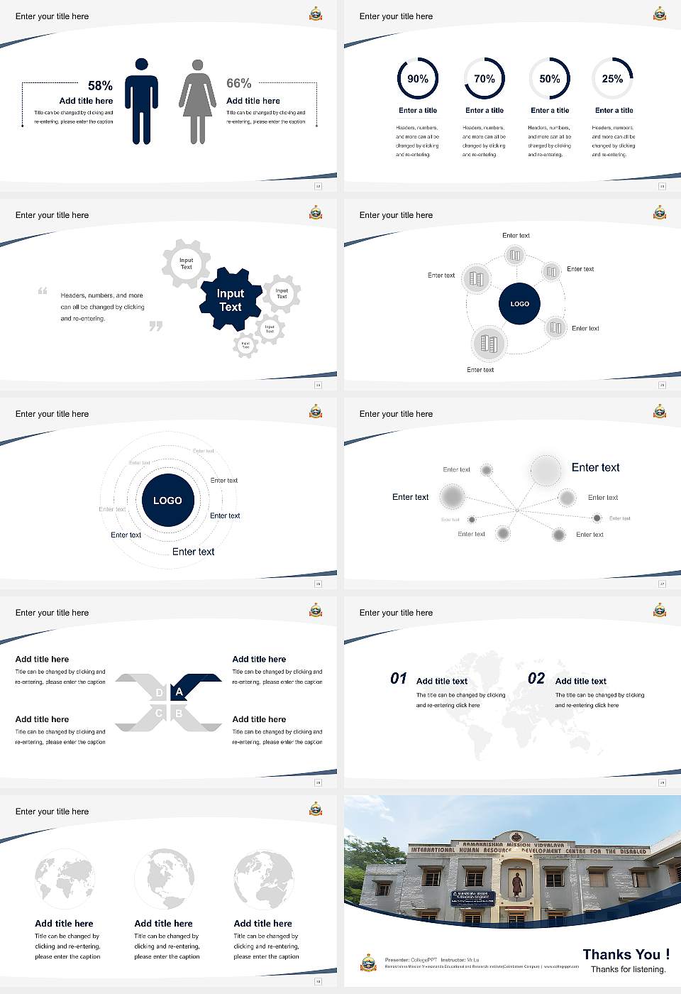 Ramakrishna Mission Vivekananda Educational and Research Institute(Coimbatore Campus) Course/Courseware Creation PPT Template16:9 ratio PPT effect preview image4