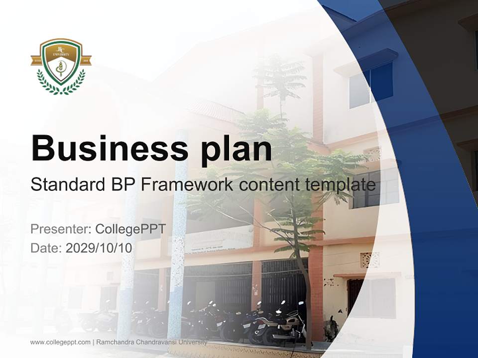 Ramchandra Chandravansi University Competition/Entrepreneurship Contest PPT Template4:3 ratio PPT effect preview image9