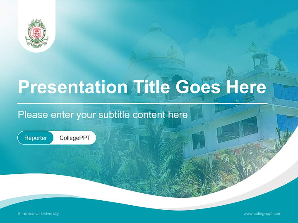 Sharnbasva University Lecture Sharing and Networking Event PPT Template4:3 ratio PPT effect preview image4