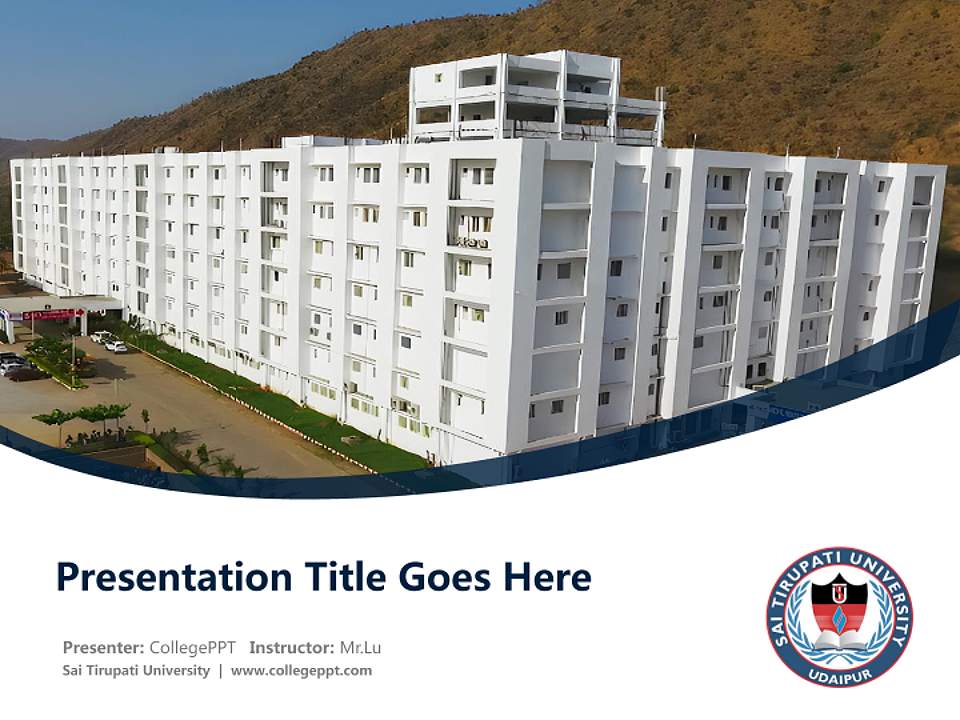 Sai Tirupati University Course/Courseware Creation PPT Template4:3 ratio PPT effect preview image5