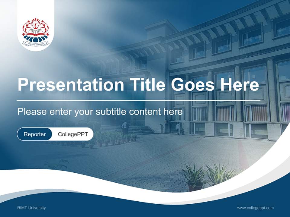 RIMT University Lecture Sharing and Networking Event PPT Template4:3 ratio PPT effect preview image4